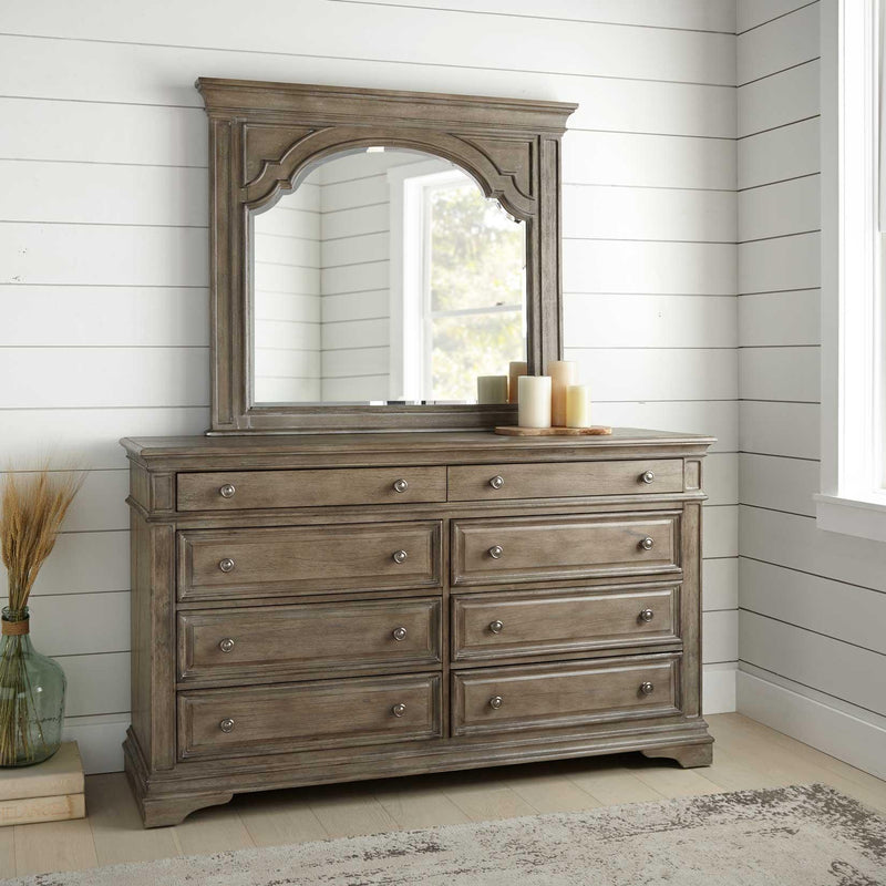 Steve Silver Furniture Highland Park 8-Drawer Dresser with Mirror HP900DRD/HP900MRD IMAGE 1