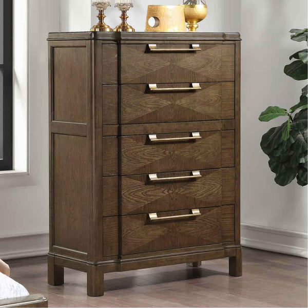 Steve Silver Furniture Milan 5-Drawer Chest MN900C IMAGE 1