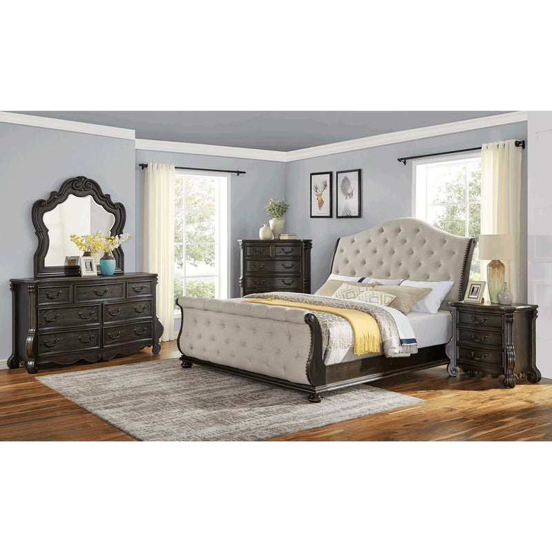 Steve Silver Furniture Rhapsody King Upholstered Sleigh Bed RH900KSFB/RH900KSHB/RH900SSR IMAGE 5