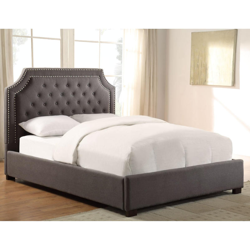 Steve Silver Furniture Wilshire Queen Upholstered Platform Bed WS890QFRSG/WS890QHBG IMAGE 1