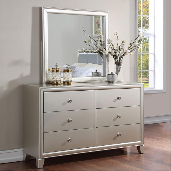 Steve Silver Furniture Omni 6-Drawer Dresser with Mirror OM900DR/OM900M IMAGE 1