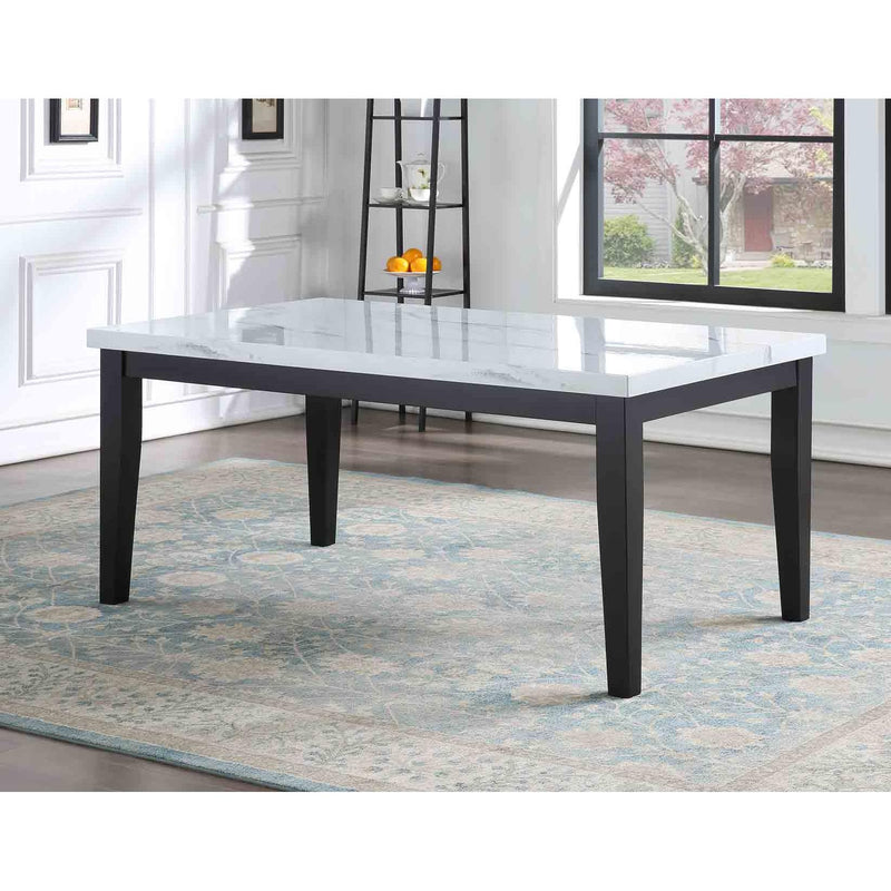 Steve Silver Furniture Sterling Dining Table with Faux Marble Top SN500T IMAGE 4