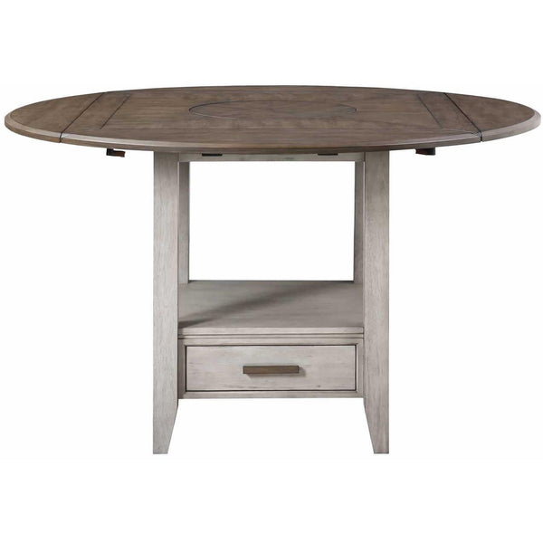 Steve Silver Furniture Round Abacus Counter Height Dining Table with Pedestal Base CU200PT/CU200PTB IMAGE 1