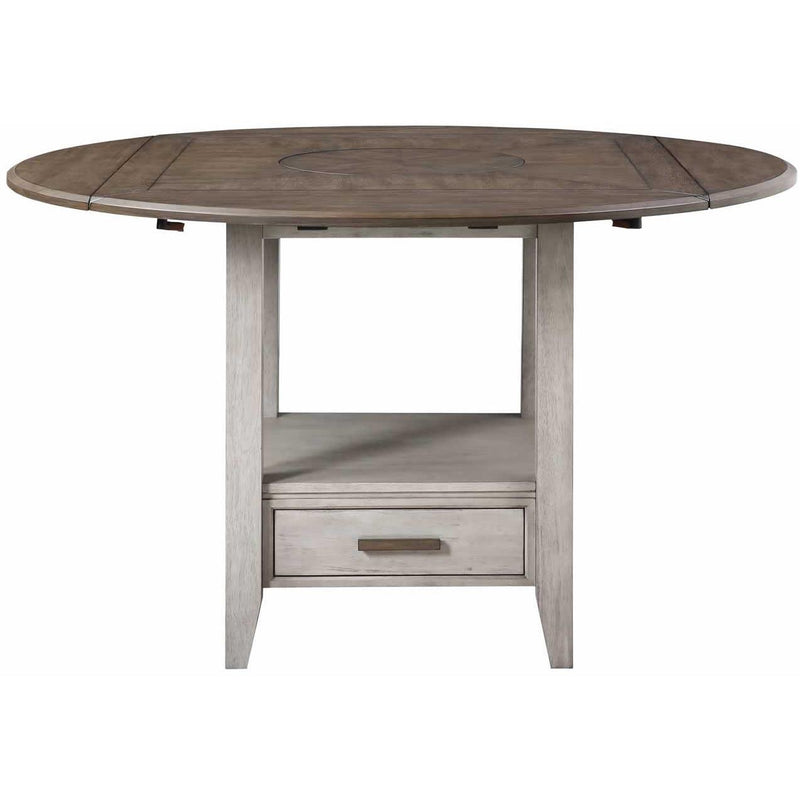 Steve Silver Furniture Round Abacus Counter Height Dining Table with Pedestal Base CU200PT/CU200PTB IMAGE 1