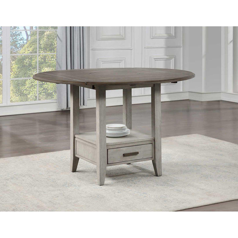 Steve Silver Furniture Round Abacus Counter Height Dining Table with Pedestal Base CU200PT/CU200PTB IMAGE 5