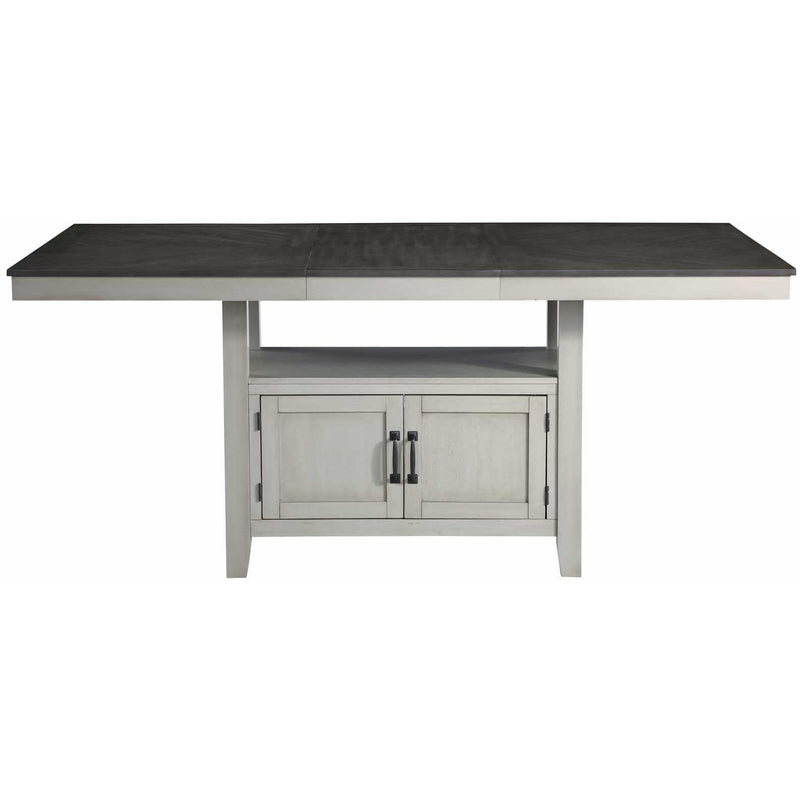 Steve Silver Furniture Hyland Counter Height Dining Table with Pedestal Base HY500PT IMAGE 1