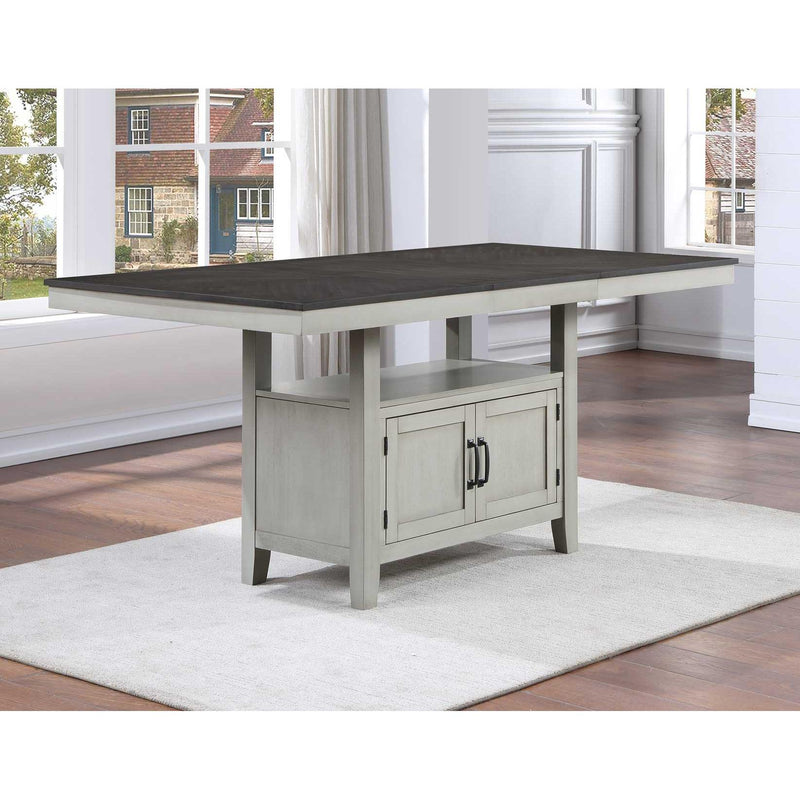 Steve Silver Furniture Hyland Counter Height Dining Table with Pedestal Base HY500PT IMAGE 6