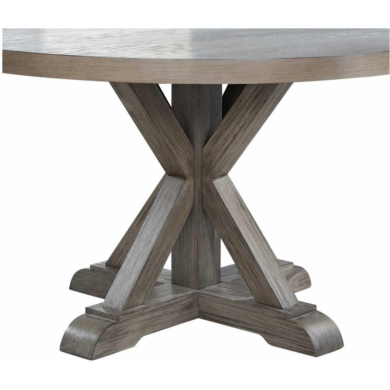 Steve Silver Furniture Round Molly Dining Table with Pedestal Base MY4848T IMAGE 3