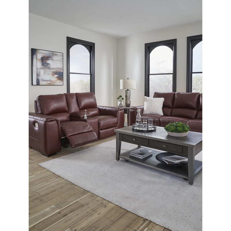 Signature Design by Ashley Alessandro Power Reclining Leather Match Loveseat U2550118 IMAGE 18