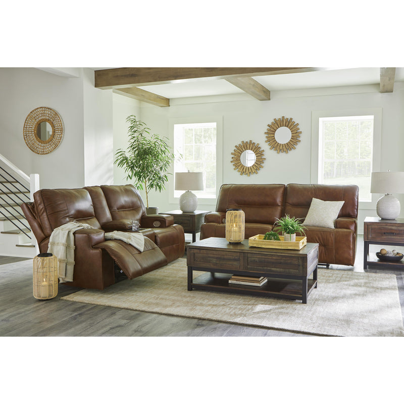 Signature Design by Ashley Francesca Power Reclining Leather Match Loveseat U2570518 IMAGE 11