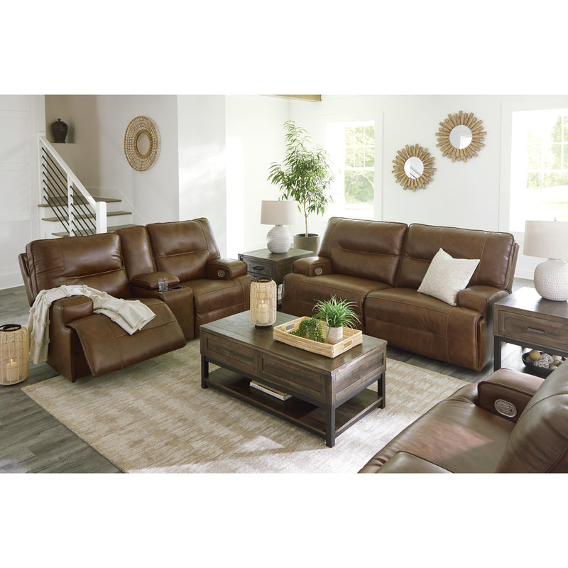 Signature Design by Ashley Francesca Power Reclining Leather Match Loveseat U2570518 IMAGE 14