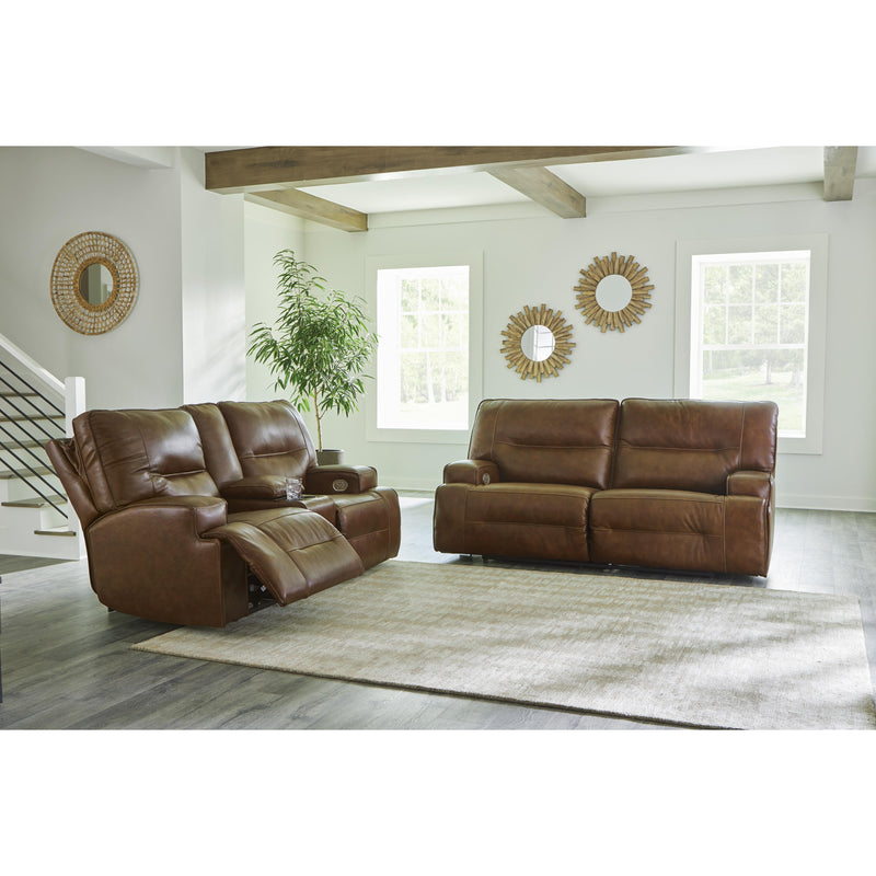 Signature Design by Ashley Francesca Power Reclining Leather Match Loveseat U2570518 IMAGE 9