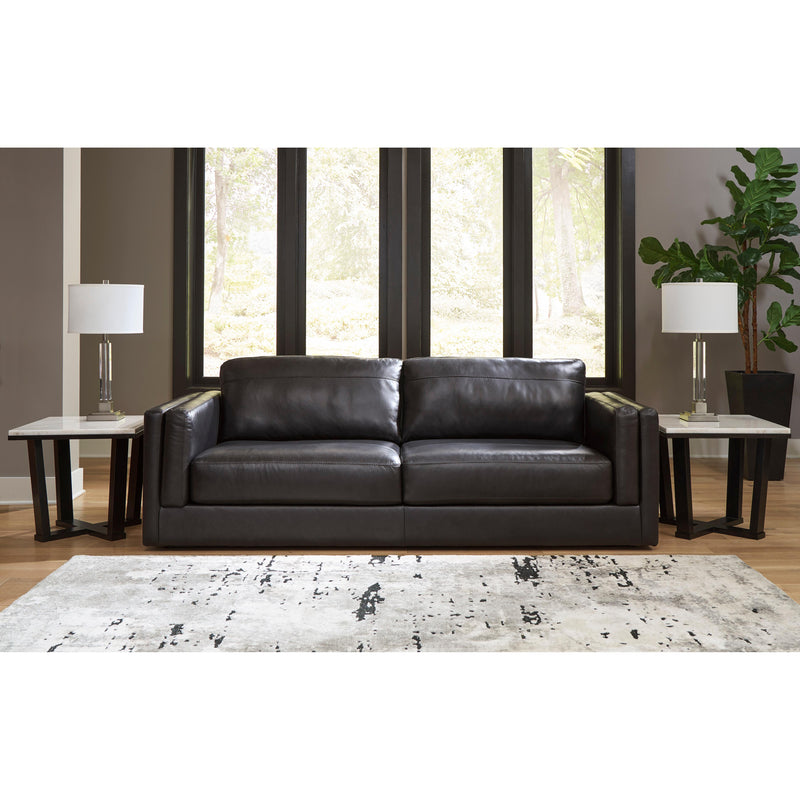 Signature Design by Ashley Amiata Stationary Leather Match Sofa 5740538 IMAGE 5