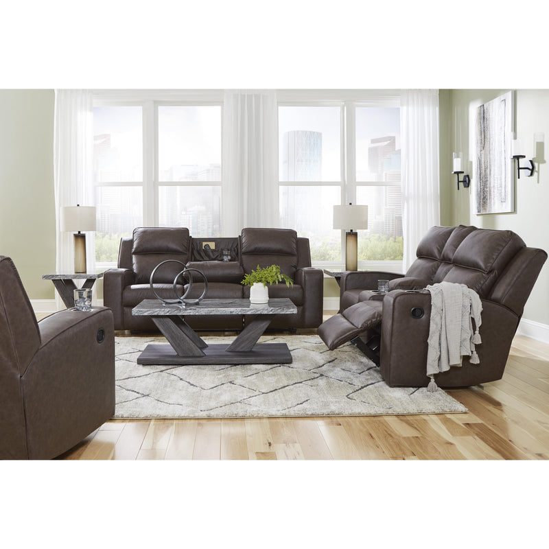 Signature Design by Ashley Lavenhorne Reclining Leather Look Sofa 6330689 IMAGE 20