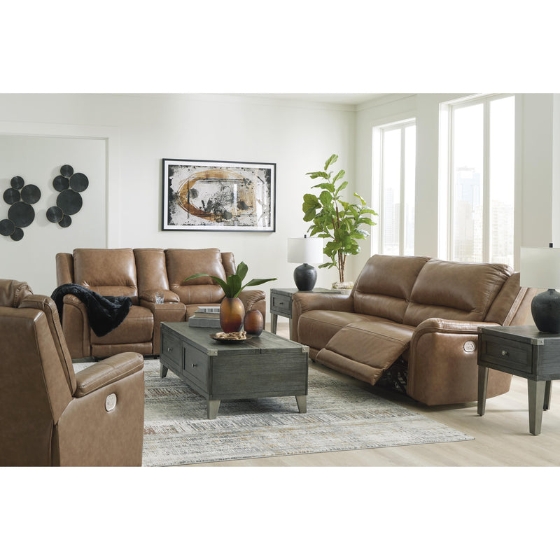 Signature Design by Ashley Trasimeno Power Reclining Leather Match Loveseat U8281518 IMAGE 15