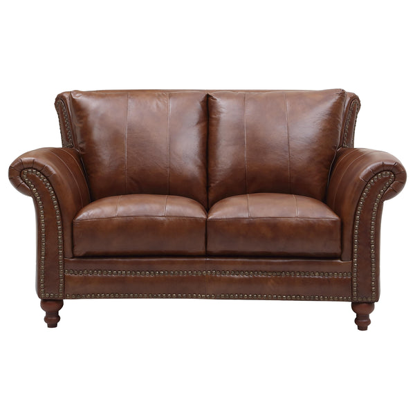 Leather Italia USA Butler Stationary Leather Loveseat 1669-2239-026618 IMAGE 1