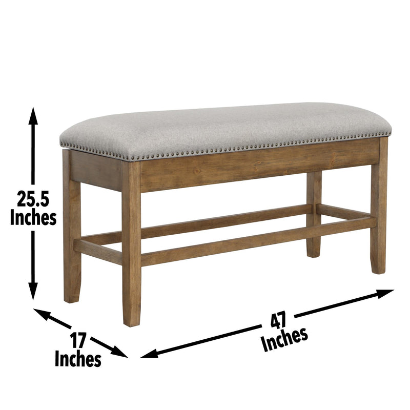 Steve Silver Furniture Grayson Counter Height Bench GS600CBG IMAGE 8