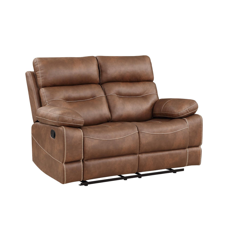 Steve Silver Furniture Rudger Reclining Leather Look Loveseat RUD800LN IMAGE 1