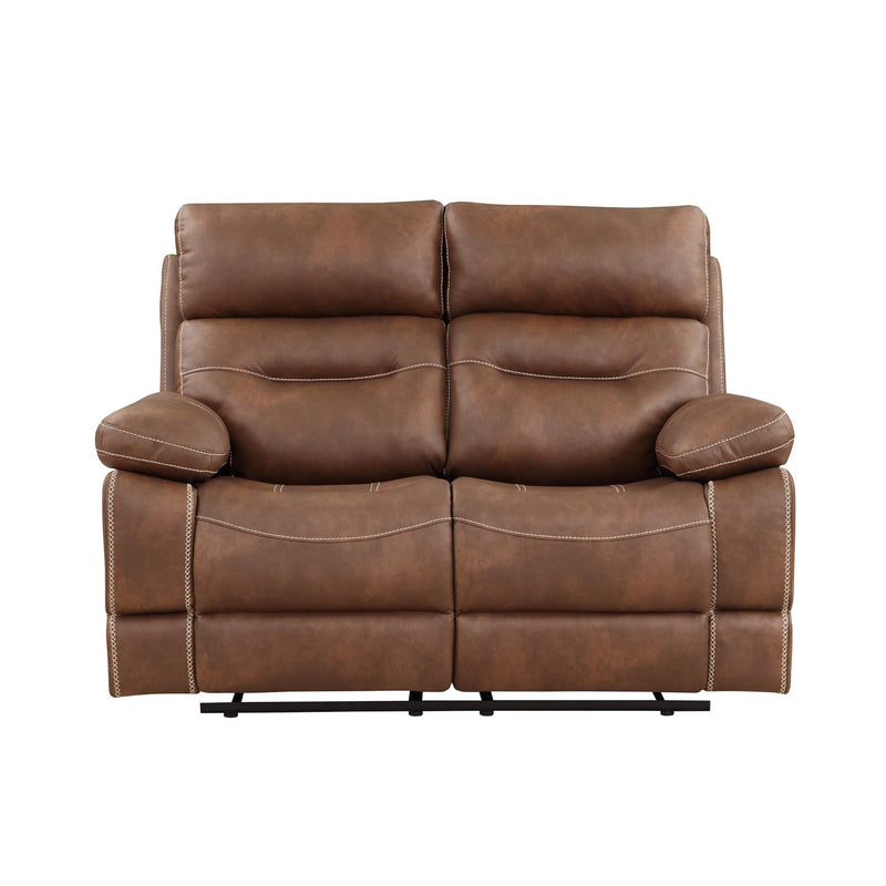 Steve Silver Furniture Rudger Reclining Leather Look Loveseat RUD800LN IMAGE 2