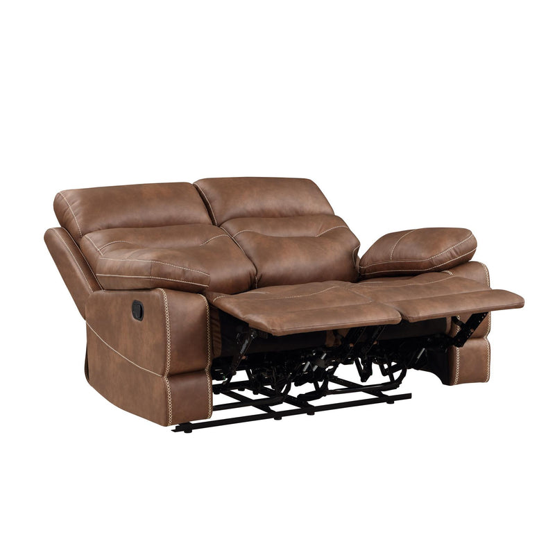 Steve Silver Furniture Rudger Reclining Leather Look Loveseat RUD800LN IMAGE 3