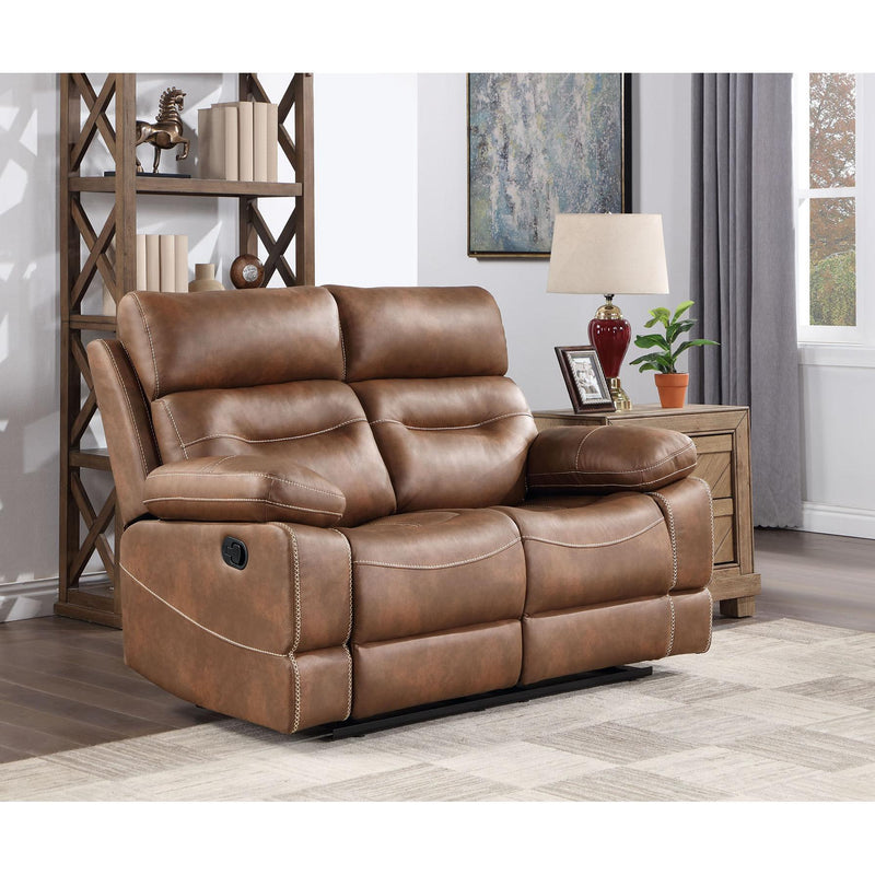 Steve Silver Furniture Rudger Reclining Leather Look Loveseat RUD800LN IMAGE 6