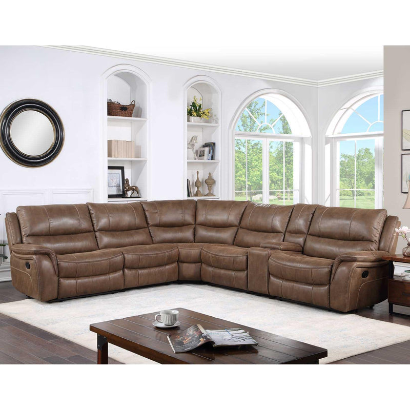 Steve Silver Furniture Lehi Reclining Leather Look 6 pc Sectional LH9750ACB/LH9750ARB/LH9750CB/LH9750LRB/LH9750RRB/LH9750WB IMAGE 2