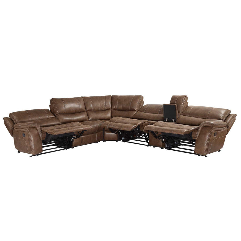 Steve Silver Furniture Lehi Reclining Leather Look 6 pc Sectional LH9750ACB/LH9750ARB/LH9750CB/LH9750LRB/LH9750RRB/LH9750WB IMAGE 3