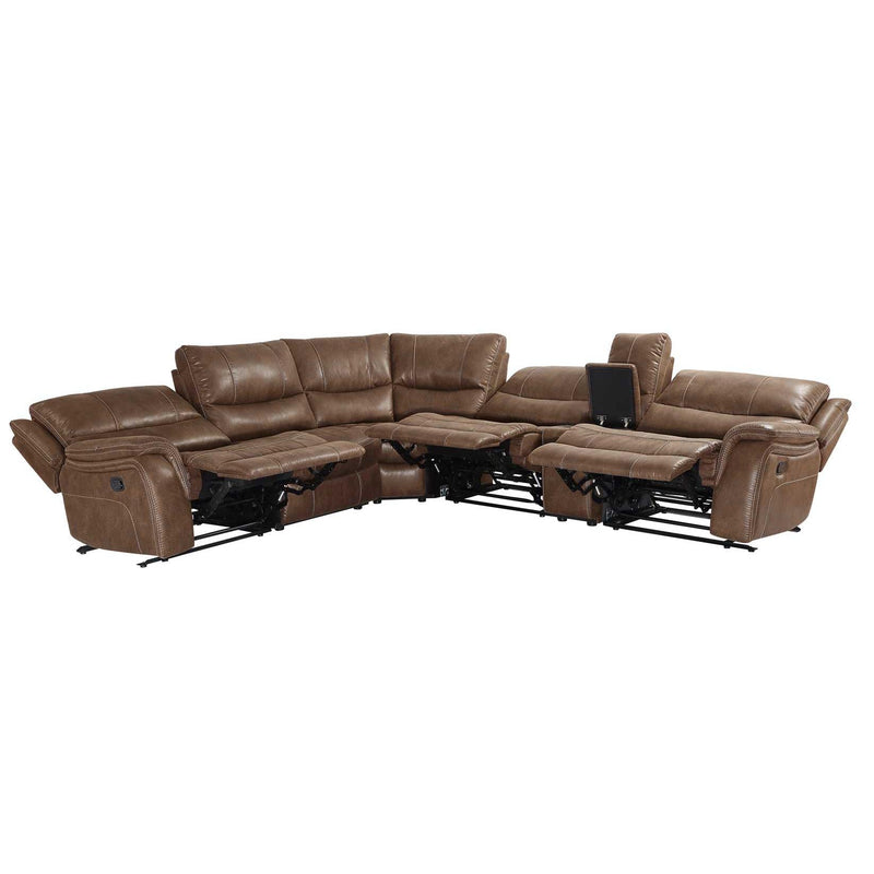 Steve Silver Furniture Lehi Reclining Leather Look 6 pc Sectional LH9750ACB/LH9750ARB/LH9750CB/LH9750LRB/LH9750RRB/LH9750WB IMAGE 5