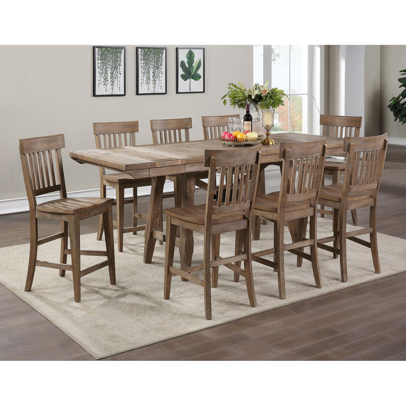 Steve Silver Furniture Riverdale Counter Height Dining Table with Trestle Base RV500PT/RV500PTB IMAGE 2