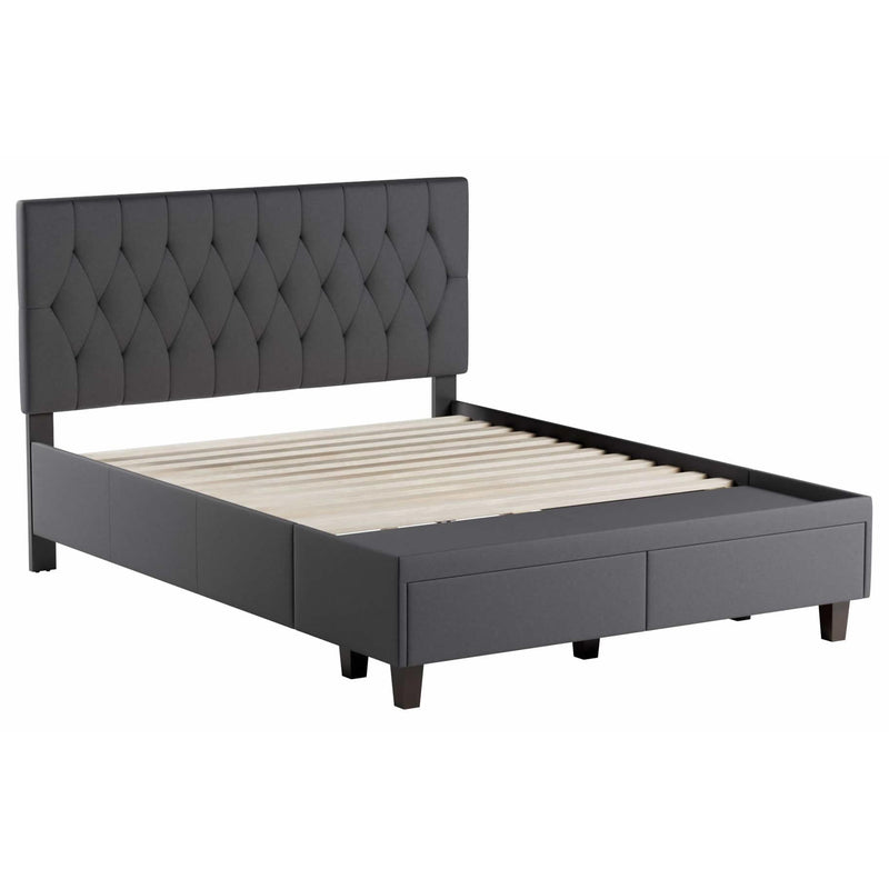 Weekender Morris King Upholstered Platform Bed with Storage WKXCKKCH04D2SB IMAGE 1