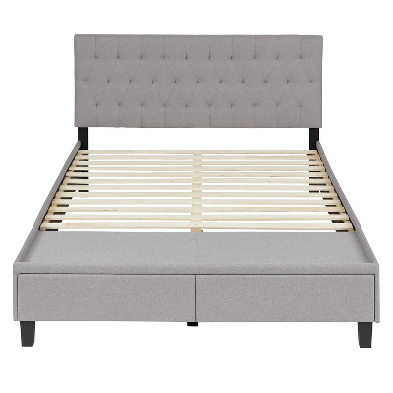 Weekender Morris Full Upholstered Platform Bed with Storage WKXCFFST04D2SB IMAGE 2