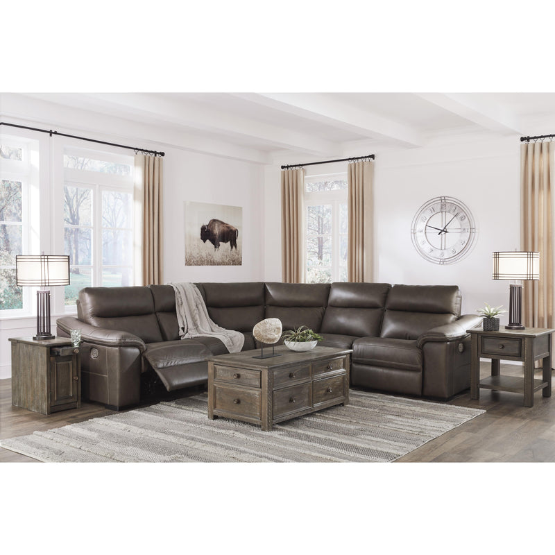 Signature Design by Ashley Salvatore Power Reclining 5 pc Sectional U2630158/U2630146/U2630177/U2630146/U2630162 IMAGE 3