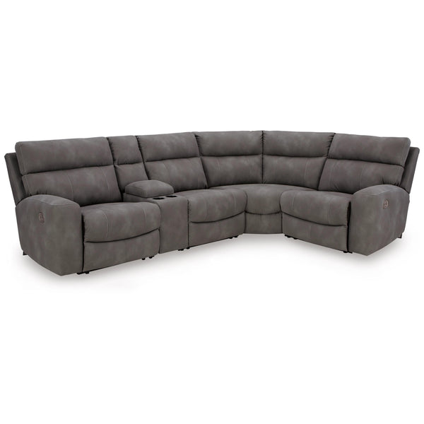 Signature Design by Ashley Next-Gen DuraPella Power Reclining Leather Look 5 pc Sectional 6100358/6100357/6100346/6100377/6100362 IMAGE 1