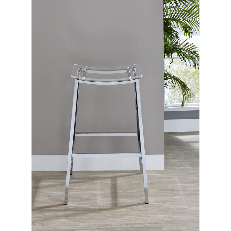 Steve Silver Furniture Zena ZN600BS Backless Bar Stool w/Acrylic Seat IMAGE 2