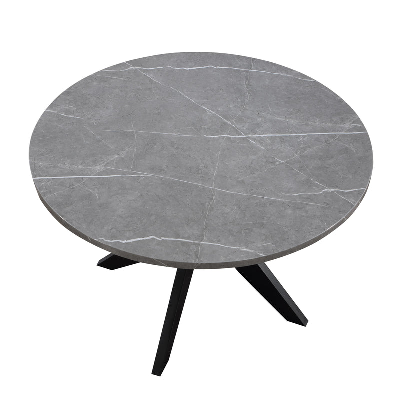 Steve Silver Furniture Amy AMY4848T Faux Marble Dining Table IMAGE 2