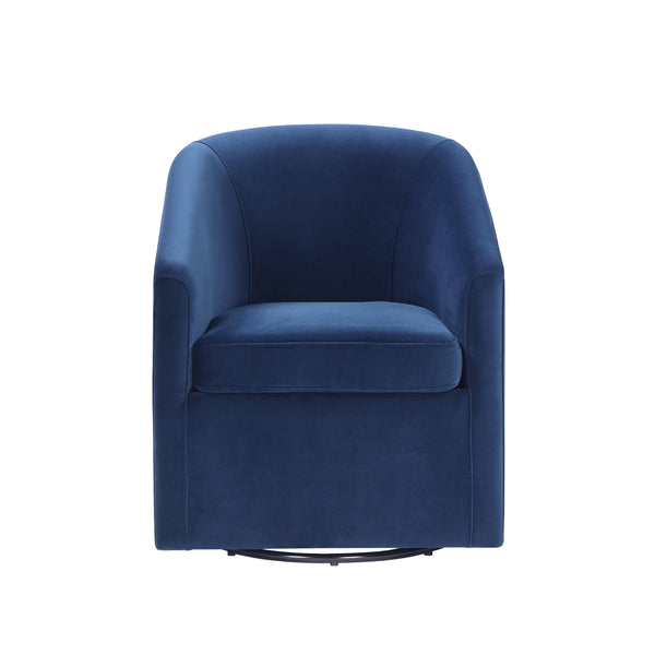 Steve Silver Furniture Arlo ARO850CB Upholstered Dining/Accent Chair Indigo IMAGE 1