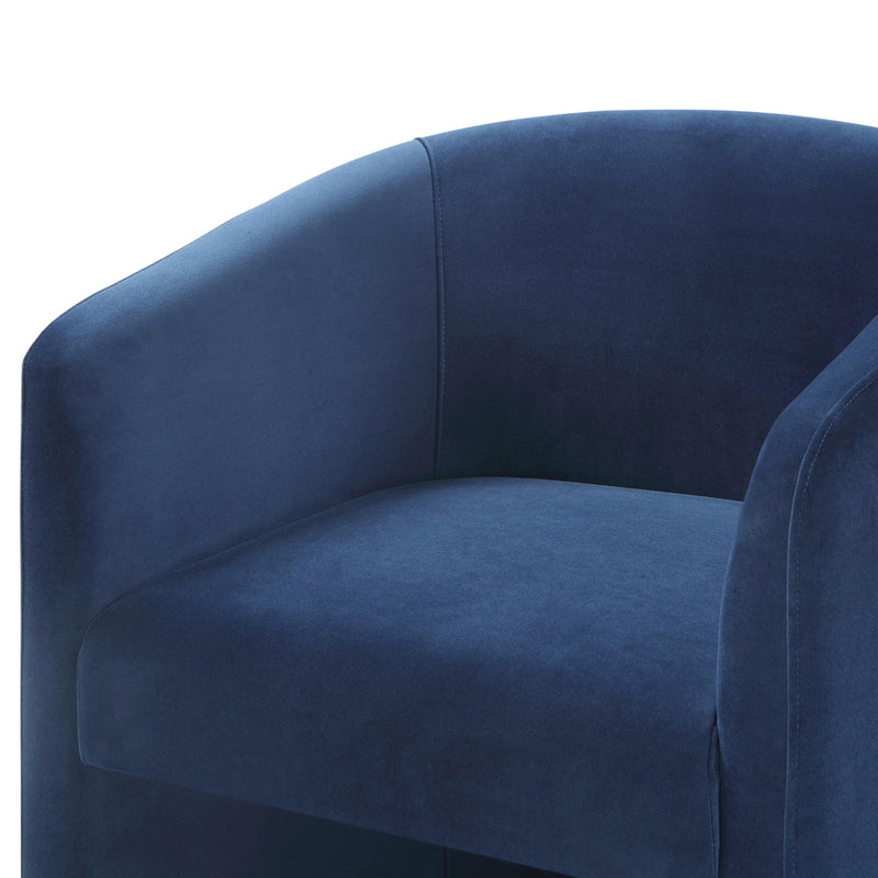 Steve Silver Furniture Iris IR500B Upholstered Dining/Accent Chair Indigo IMAGE 2