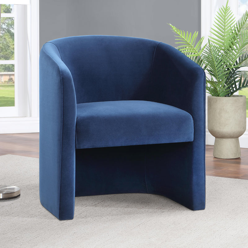 Steve Silver Furniture Iris IR500B Upholstered Dining/Accent Chair Indigo IMAGE 3