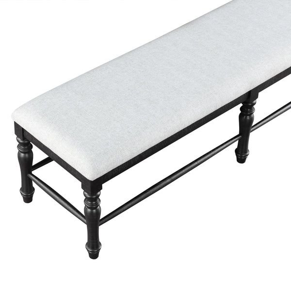 Steve Silver Furniture Odessa ODE500KBN Dining Bench Black IMAGE 1