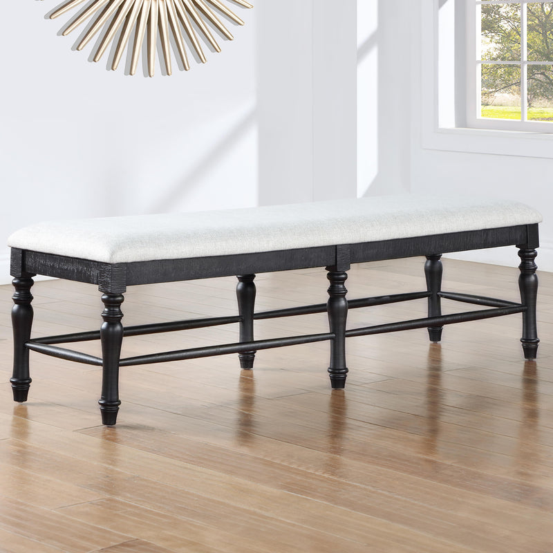 Steve Silver Furniture Odessa ODE500KBN Dining Bench Black IMAGE 2