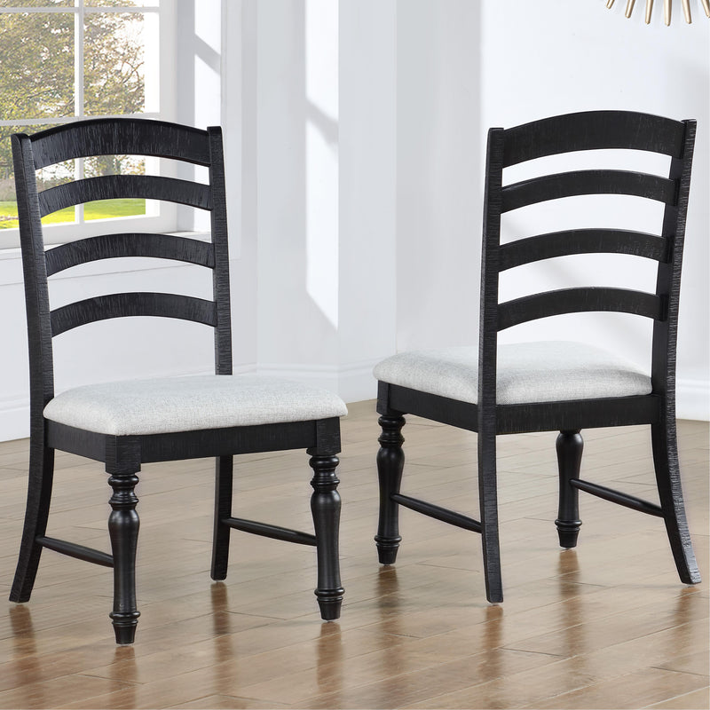 Steve Silver Furniture Odessa ODE500KS Side Chair Black IMAGE 2