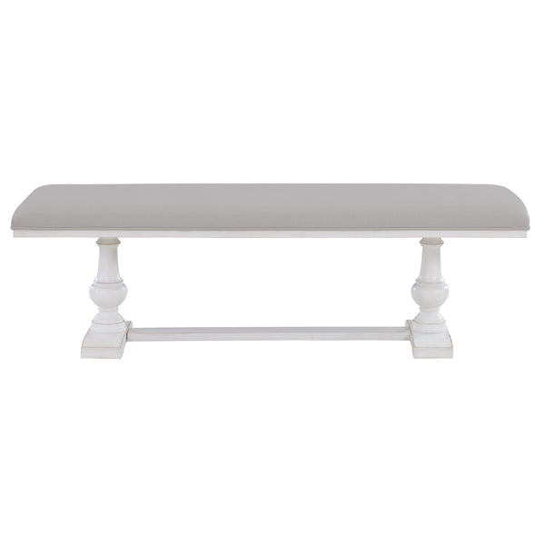 Steve Silver Furniture Warren WAR500WBN White Bench IMAGE 1