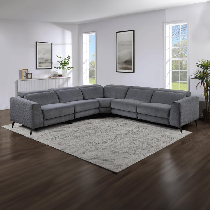 Steve Silver Furniture Assisi ASI950 Grey 5 pc Sectional IMAGE 3