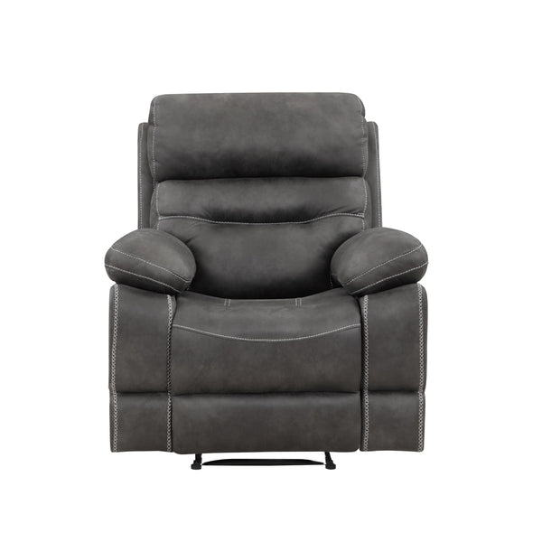 Steve Silver Furniture Rudger RUD800CG Gray Manual Recliner IMAGE 1