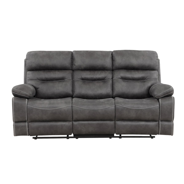 Steve Silver Furniture Rudger RUD800SG Gray Manual Sofa IMAGE 1