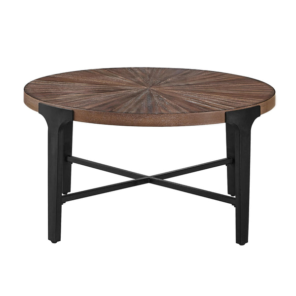 Steve Silver Furniture Chevron CH200C Round Cocktail Table IMAGE 1