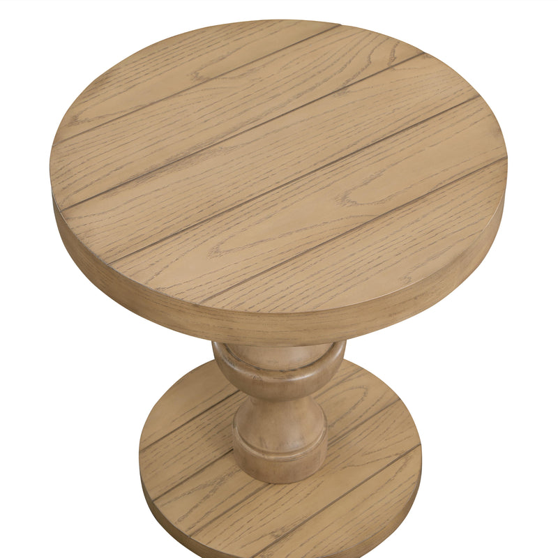 Steve Silver Furniture Dory DY200TER Round End Table Sand IMAGE 2