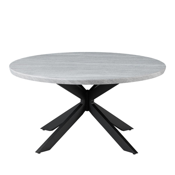 Steve Silver Furniture Keyla KY200C Faux Marble Round Cocktail Table IMAGE 1