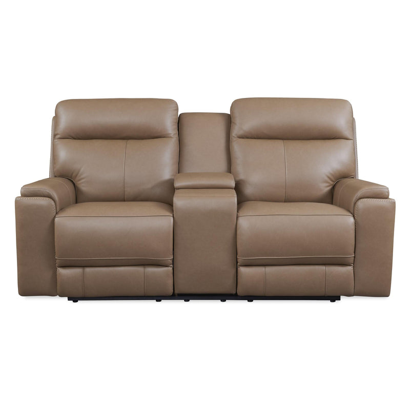 Leather Italia USA EH310 Bryant Loveseat - Console 2P 1001LV Taupe IMAGE 2