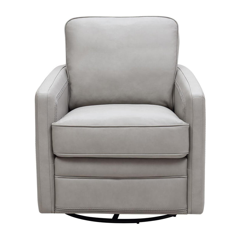 Leather Italia USA 6773 Turner Chair - 360 Swivel + Glider 1760S Stone IMAGE 1